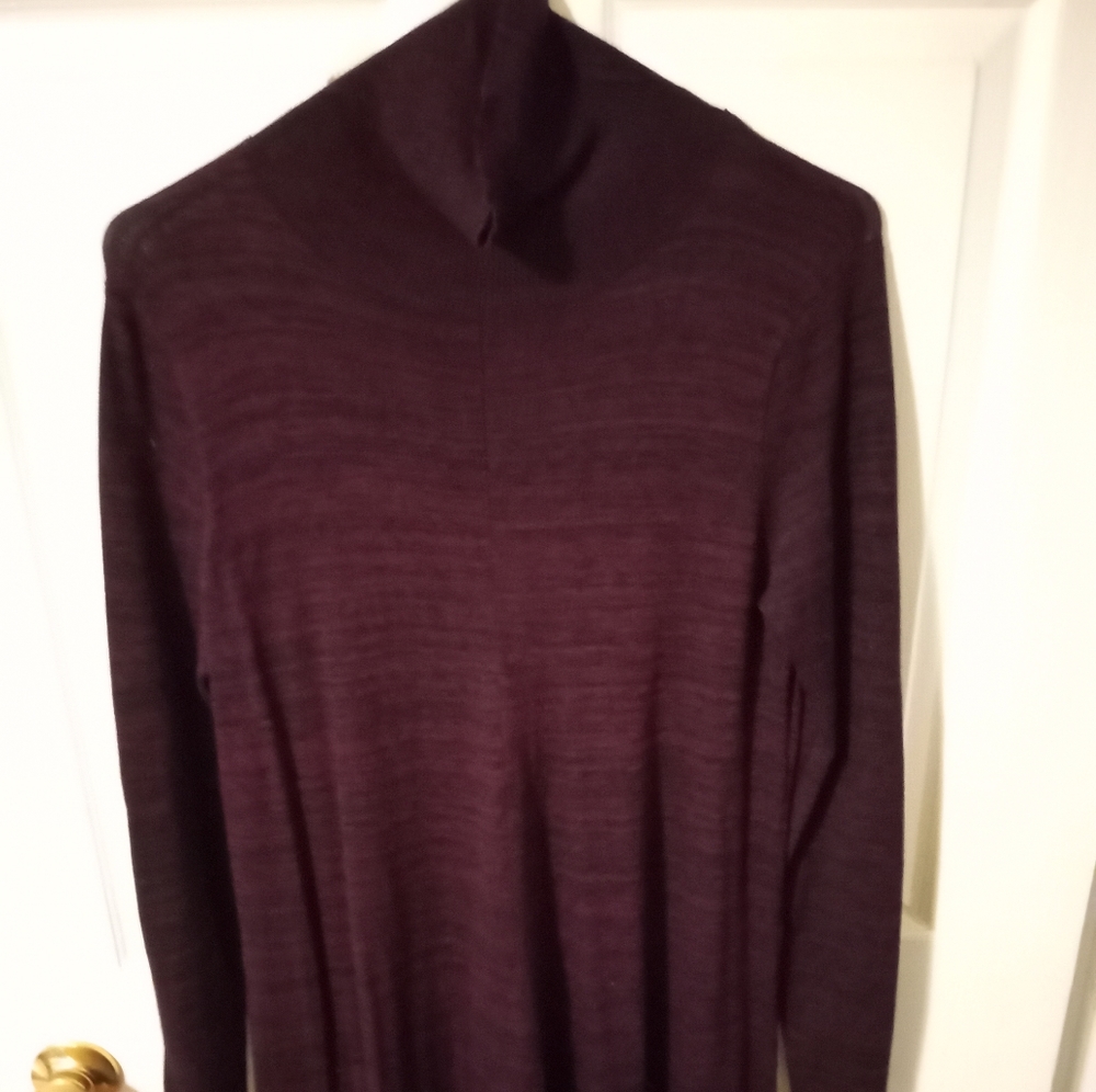 Burgundy sweater dress